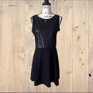 BR Faux leather dress